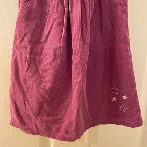 Grain de ble Girls Purple Corduroy Pinafore Button Down Back Dress Sz 24 Months - Picture 3 of 6